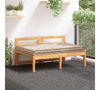 Coussin de Plancher de Palette Coton 120x80x10 cm Beige Jardin Canapé vidaXL