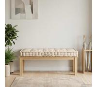 Coussin de Plancher de Palette Coton 120x80x10 cm Beige Jardin Canapé vidaXL