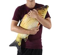 Coussin de Poissons 3D Doux Carpe Peluche Simulation de Jouets pour Chat en Forme de Poisson Interactive Animaux pour la Décoration de la Maison (80cm)