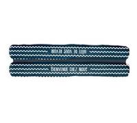 Coussin de porte double - bienvenue chez nous BLEU G