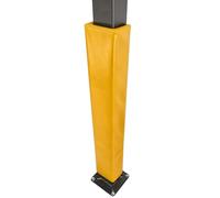 Coussin de Poteau 4 pieds Haut Coussin pour But de Basketball pour Poteau Carré, Étanche Haute Élasticité Mousse Enroulable pour Colonne，Manchons pour Poteau pour Salle(Yellow,2"x2" (5x5cm))