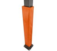 Coussin de Poteau 4 pieds Haut Coussin pour But de Basketball pour Poteau Carré, Étanche Haute Élasticité Mousse Enroulable pour Colonne，Manchons pour Poteau pour Salle(Orange,5.5"x5.5" (14x14cm))