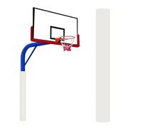 Coussin De Poteau Basket-Ball Rond, Coussin Parking Portable, Protection Extérieur Toutes Saisons, Périphérique(White,Dia 16.5cm/6.5in)