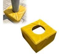 Coussin De Poteau De Basket-Ball 12x12x6, Base Épaisse pour Poteaux Ronds De 4 À 8 Pouces, Protection De Sécurité en Mousse PU pour Paniers De Basket-Ball(1 PC Yellow,Inner Diameter 8 inch)