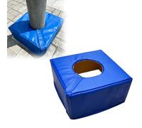 Coussin De Poteau De Basket-Ball 12x12x6, Base Épaisse pour Poteaux Ronds De 4 À 8 Pouces, Protection De Sécurité en Mousse PU pour Paniers De Basket-Ball(1 PC Blue,Inner Diameter 5 inch)