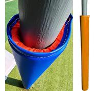 Coussin de Poteau de Basket-ball 9 Cm Rembourrage de Poteau Enveloppant Rond, Extérieur Sous-sol Garage Rembourrage de Poteau, 70 - 200 Cm Haut Portable Velcro Colonne Rembourrage, Joueur Protection M