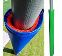 Coussin de Poteau de Basket-ball 9 Cm Rembourrage de Poteau Enveloppant Rond, Extérieur Sous-sol Garage Rembourrage de Poteau, 70 - 200 Cm Haut Portable Velcro Colonne Rembourrage, Joueur Protection M