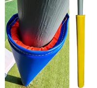 Coussin de Poteau de Basket-ball 9 Cm Rembourrage de Poteau Enveloppant Rond, Extérieur Sous-sol Garage Rembourrage de Poteau, 70 - 200 Cm Haut Portable Velcro Colonne Rembourrage, Joueur Protection M