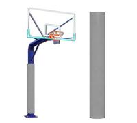 Coussin De Poteau De Basket-Ball De 71 Pouces, Rembourrage Rond pour Poteau De Basket-Ball, Protection Imperméable Et Ultra-résistante pour Basket, pour sous-Sol(Light Gray,2PCS Diameter 6 1/2in)