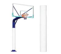 Coussin De Poteau De Basket-Ball De 71 Pouces, Rembourrage Rond pour Poteau De Basket-Ball, Protection Imperméable Et Ultra-résistante pour Basket, pour sous-Sol(White,2PC Diameter 5 1/2in)
