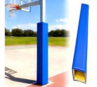 Coussin de poteau de basket-ball extérieur - Rembourrage carré en mousse pour aire de jeux, salle de sport, garage - Coussin de protection enveloppant autour du poteau