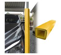 Coussin de Poteau de Basket-ball Housse de protection pour poteau de carport Résistante aux véhicules Jaune Coussin en mousse Pour garage/sous-sol/parking carré(H 7 ft/213cm,10.5"x10.5"/27x27cm)