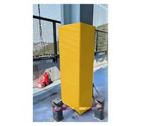 Coussin de Poteau de Basket-ball Protection pour poteaux extérieurs entièrement recouverte, Garage Parking Protections pour poteaux, Tapis de protection carré(Yellow,10"x10"/25x25cm)