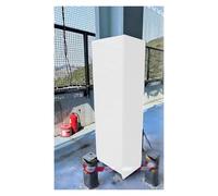 Coussin de Poteau de Basket-ball Protection pour poteaux extérieurs entièrement recouverte, Garage Parking Protections pour poteaux, Tapis de protection carré(White,17"x17"/43x43cm)