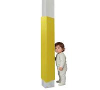 Coussin de Poteau de Basket-ball Rembourrage de Protection pour Poteau de 120 cm de Hauteur, Protection Antichoc pour Poteau Carré de 8 12 18 20 25 ou 30 cm de Côté(Yellow,6x6in (15x15cm))
