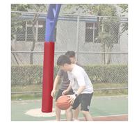 Coussin de Poteau de Basket-ball Rembourrage rond pour poteau de basket-ball toutes saisons, coussin imperméable pour poteau de but de football pour la protection des joueurs(Red,Dia 4''/10cm)