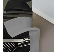 Coussin de Poteau de Basket-ball Rembourrage Souple Absorbant Les Chocs pour Poteaux, Coussinet Autocollant Enveloppant pour Poteau de Garage ou de Sous-sol(Gray,2pcs)