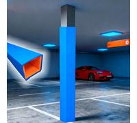 Coussin De Poteau Haut De 152 Cm pour Garage De Stationnement, Tapis Carré De 5, 6, 9, 10, 11, 14, 15, 17, 20, 23, 25, 28, 33 Cm, Coussin Colonne Robuste(152cm Blue,24x24cm)