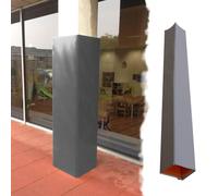 Coussin de Poteau Manches de Coussin Colonne Carrée 7 ft Auto-Adhésives, Aires Jeux Extérieures Garage Sous-Sol Protection Poteau Toutes-Saisons, 3x3/ 4x4/ 5x5/ 6x6(Gray,5.5"x5.5" (14x14cm))