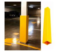 Coussin de Poteau Poteau Carré De 3, 4, 5, 6, 7, 8, 9, 10 Pouces, Rembourrage De Poteau De 4, 5, 6 Pieds De Haut, Tapis De Poteau en Mousse De 2 Cm D'épaisseur(Yellow,H 4FT-10X10IN)