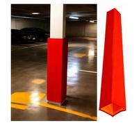 Coussin de Poteau Poteau Carré De 3, 4, 5, 6, 7, 8, 9, 10 Pouces, Rembourrage De Poteau De 4, 5, 6 Pieds De Haut, Tapis De Poteau en Mousse De 2 Cm D'épaisseur(Red,H 4FT-10X10IN)