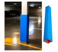 Coussin de Poteau Poteau Carré De 3, 4, 5, 6, 7, 8, 9, 10 Pouces, Rembourrage De Poteau De 4, 5, 6 Pieds De Haut, Tapis De Poteau en Mousse De 2 Cm D'épaisseur(Blue,H 4FT-10X10IN)