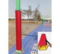Coussin de Poteau Rembourrage pour Poteau Carré de Basket-Ball, Protection Pilier Portable en Mousse Remplacement, Coussin Colonne pour Aire Jeux pour Enfants Toutes(Red,4.5"x4.5" (11x11cm))
