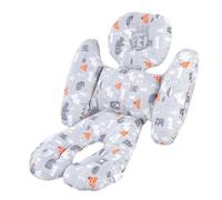 Coussin de poussette - Coussin doux pour siège de voiture pour bébé | soutien de la tête et du corps | Coussin en tissu de coton pour nourrisson, confort du berceau et du siège de voiture, oreill
