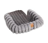 Coussin de poussette pour chien - Tapis en peluche chaud lavable pour les voyages en extérieur et en intérieur, chats, poupées et petits chiens, avec boucle magnétique, coussin de lit doux pour