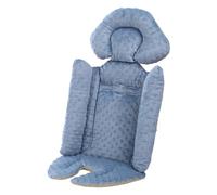 Coussin de poussette respirant avec support pour la tête et le corps, coussin doux pour poussette, coussin respirant et doux pour poussette pour