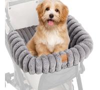 Coussin de poussette - Tapis en peluche chaud et lavable - Tapis ergonomique pour poussette avec boucle magnétique - Tapis de poussette pour chien | ou poussette pour animal de compagnie avec boucle