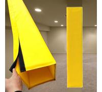 Coussin de protection carré pour mât de basket-ball intérieur/extérieur de 1,5 m pour plus de sécurité et de résistance aux chocs, idéal pour les colonnes de sous-sol et les installations sportives.