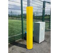 Coussin de Protection for Support Basket-Ball, Rembourrage for Poteau Lumineux Rond, Manchons Garage Robustes, Cour extérieure(Yellow,Dia-16.5cm(6 1/2"))