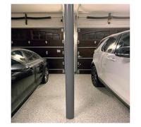 Coussin de Protection pour Poteau de Garage Toutes Saisons - Rembourrage de sécurité réutilisable pour Terrain de Sport/sous-Sol, Protection de Poteau Rond en Blanc, Noir, Bleu, Vert, Rouge,