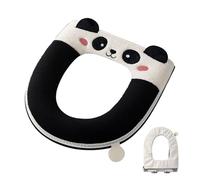 Coussin de protection pour siège de toilette - Coussin d'hiver avec motif panda de dessin animé - Coussin confortable pour pot - Pour salle de bain, hôtel, maison de retraite, douche, appartement