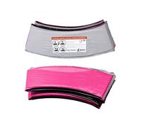 Kangui – Coussin de protection pour trampoline Ø 430 cm – Rose et gris