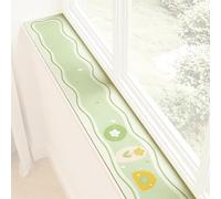 Coussin De Rebord Fenêtre, Housse, Matériau Composite 4 Couches, Résistant Aux Rayures Et À l'usure, Facile Entretenir, Absorbant, Séchage Rapide(Green,290x15CM/114x6IN)