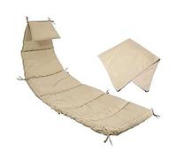 Coussin de rechange et parasol pour chaise hamac suspendue d'extérieur - Accessoires élégants et résistants pour votre chaise longue
