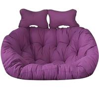 Coussin de Rechange ImperméAble 150 * 110 cm pour Fauteuil Double œUf, avec 2 Attaches, pour Hamac/BalançOire 2 Places, IdéAl pour Terrasse, Jardin Ou Balcon(H,150 * 110cm/59 * 43in)
