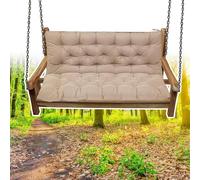 Coussin de rechange imperméable de qualité supérieure de 10,2 cm d'épaisseur pour balancelle - Ajustement universel pour chaises d'extérieur, bancs, balançoires de terrasse et hamacs - Confortable et