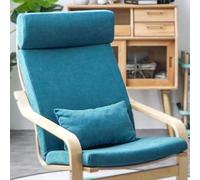 Coussin de rechange pour fauteuil, doux et antidérapant - Coussin rembourré épais en coton avec housse amovible pour chaise Poang