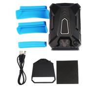 Coussin de refroidissement du ventilateur portable, refroidisseur externe alimenté par USB, dispositif silencieux portable pour flux d'air de cahier, support de mode manuel automatique, taille