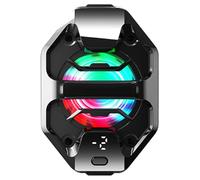 Coussin de refroidissement pour téléphone portable : refroidisseur de téléphone portable, ventilateur de réfrigérateur RVB, appareil intelligent Kermkarten | Moteur relaxant moyen couvert avec flux