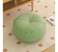 Coussin De Rehausseur en Similicuir Coussin De Sol, Galette De Siège Épaisse Et Portable Carrée, Coussini Imperméable pour Chaise De Jardin pour Balcon Chambre Salon Bureau(Green,40 * 40 * 15 Round)