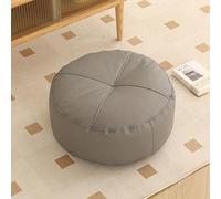 Coussin De Rehausseur en Similicuir Coussin De Sol, Galette De Siège Épaisse Et Portable Carrée, Coussini Imperméable pour Chaise De Jardin pour Balcon Chambre Salon Bureau(Gray,50 * 50 * 15 Round)