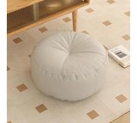 Coussin De Rehausseur En Similicuir Coussin De Sol, Galette De Siège Épaisse Et Portable Carrée, Coussini Imperméable Pour Chaise De Jardin Pour Balcon Chambre Salon Bureau(Light gray,40*40*15 Round)