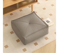 Coussin De Rehausseur en Similicuir Coussin De Sol, Galette De Siège Épaisse Et Portable Carrée, Coussini Imperméable pour Chaise De Jardin pour Balcon Chambre Salon Bureau(Gray,50 * 50 * 15 Square)