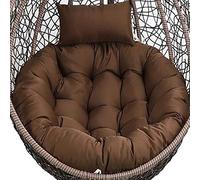 Coussin De Remplacement pour Chaise Hamac, Housse De Coussin De Siège Rond Dextérieur, Rembourrage en Coton De Poupée De 15 Cm Dépaisseur (Brown)