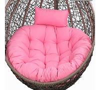 Coussin De Remplacement pour Chaise Hamac, Housse De Coussin De Siège Rond Dextérieur, Rembourrage en Coton De Poupée De 15 Cm Dépaisseur (Pink)