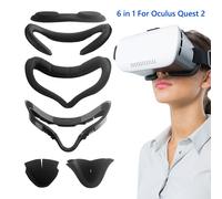 Coussin de remplacement pour les yeux pour Oculus Quest 2, 6 pièces, Interface faciale, support de couverture faciale, masque de protection, accessoires VR